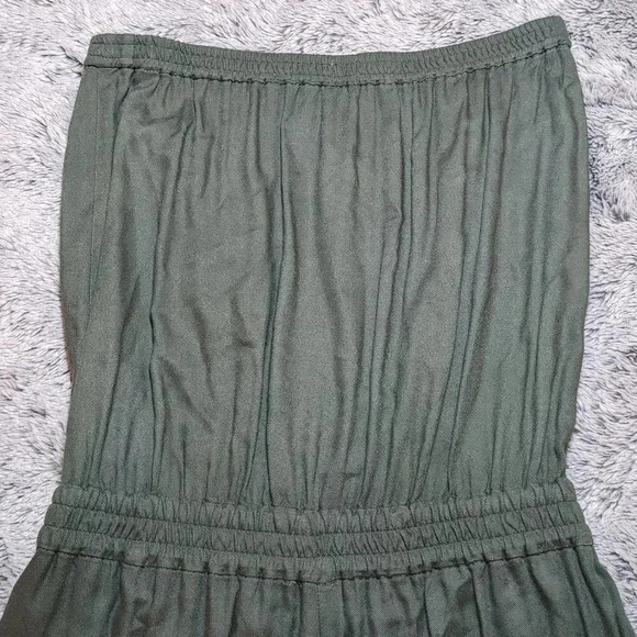 Aritzia Sunday Best Green Taggie Tabata Jumpsuit Pockets Strapless Size Small - Picture 4 of 11